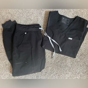 Figs Black Set Joggers